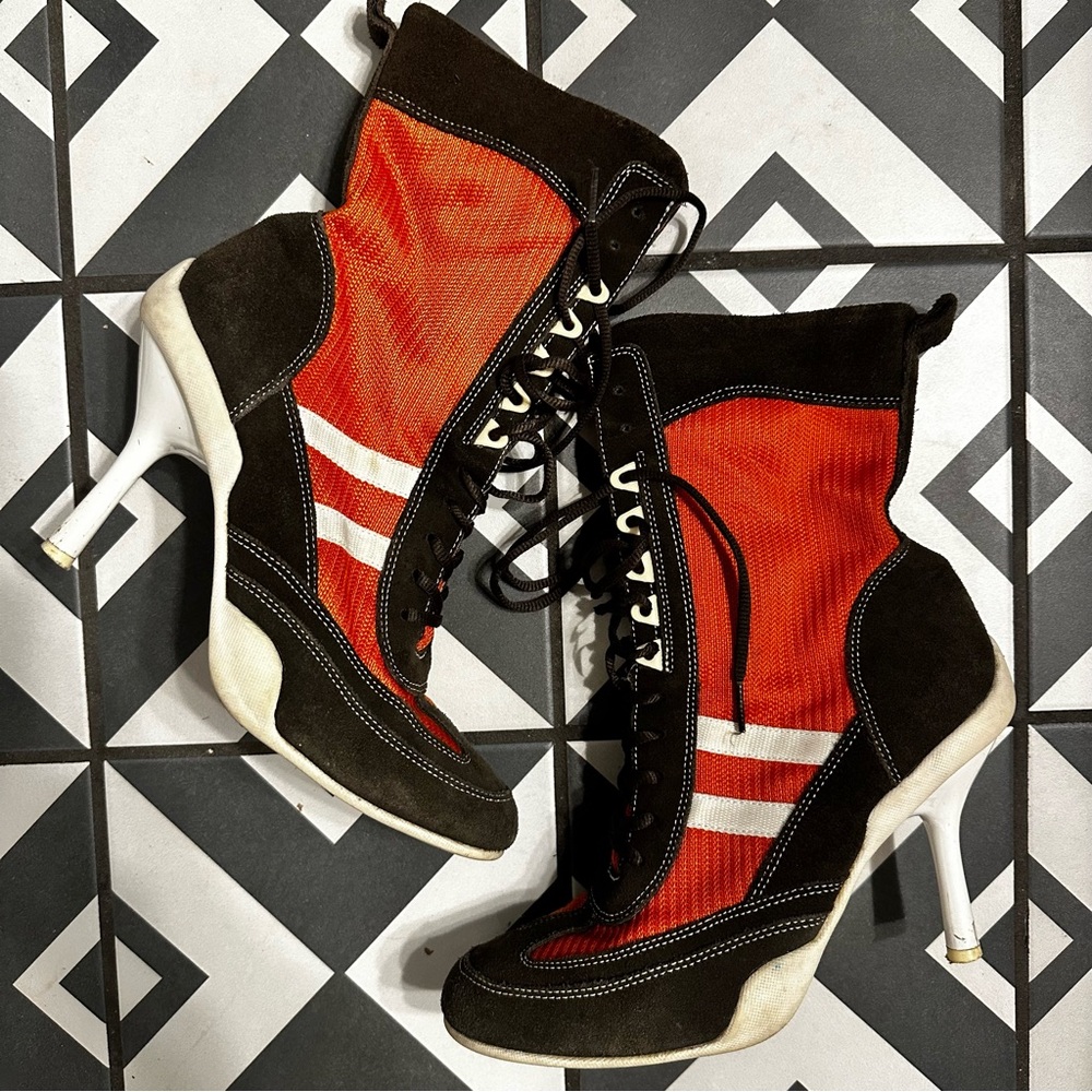 Y2K Sneaker Stiletto Sporty Heel